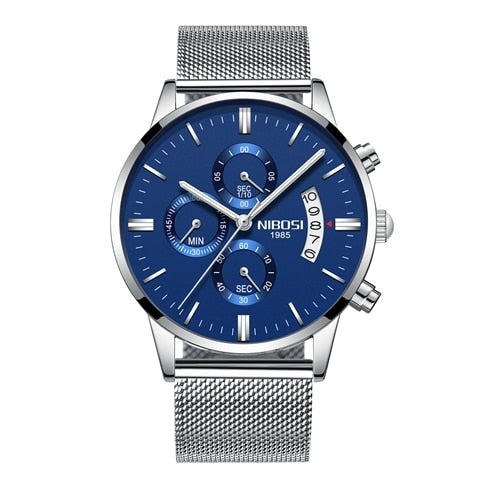 Men Watch Top Brand Men's Watch Fashion Watches Relogio Masculino Military Quartz Wrist Watches Hot Clock Male Sports NIBOSI