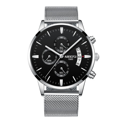 Men Watch Top Brand Men's Watch Fashion Watches Relogio Masculino Military Quartz Wrist Watches Hot Clock Male Sports NIBOSI