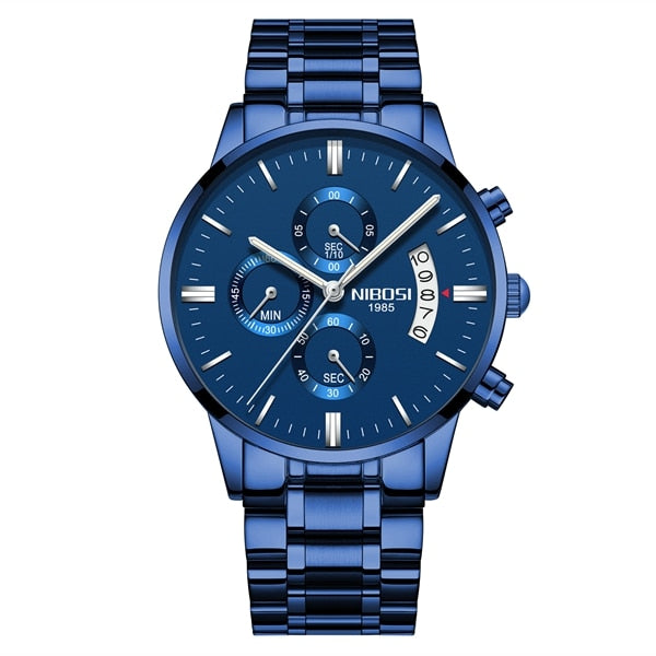 Men Watch Top Brand Men's Watch Fashion Watches Relogio Masculino Military Quartz Wrist Watches Hot Clock Male Sports NIBOSI